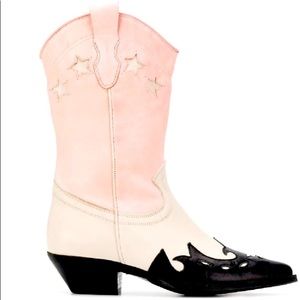 Leqarant Star Western style boots. Pink.